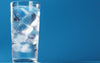 Glass of water with ice 